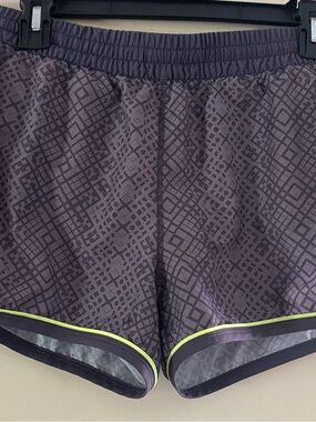 Women’s Under Armor Patterned Athletic Shorts with Lime Trim